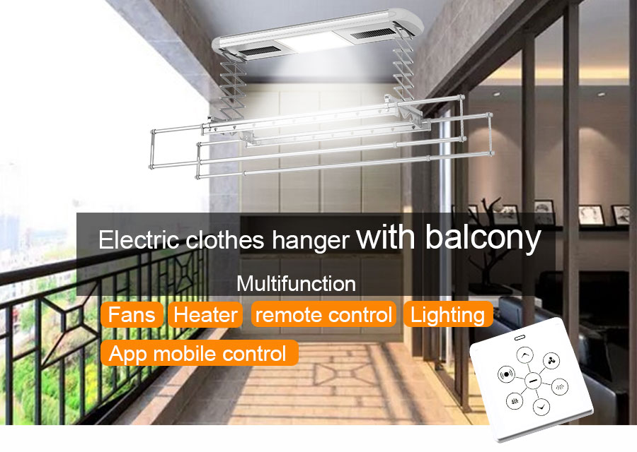 automatic clothes drying rack with remote control
