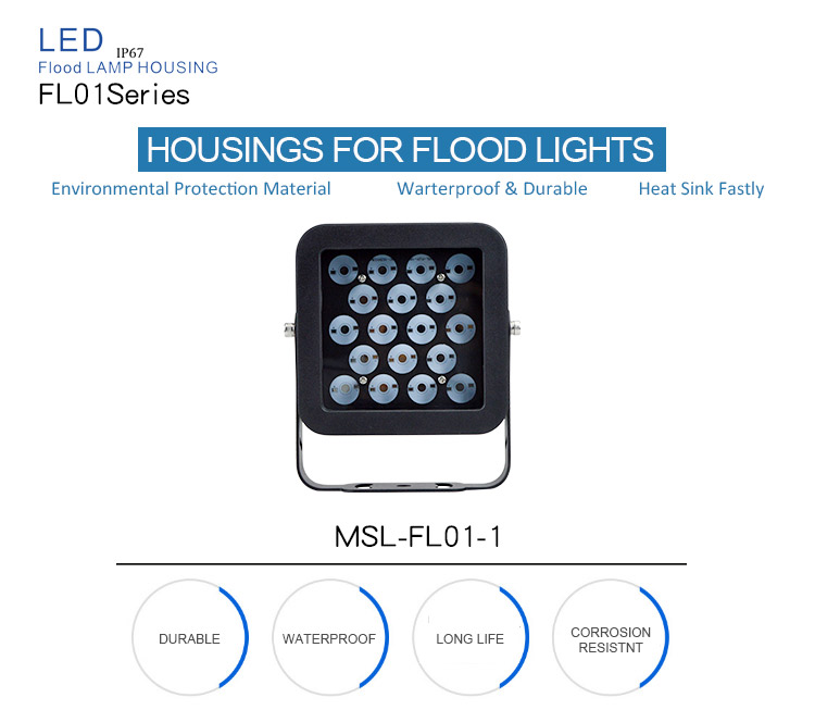 aluminum led flood lights housing