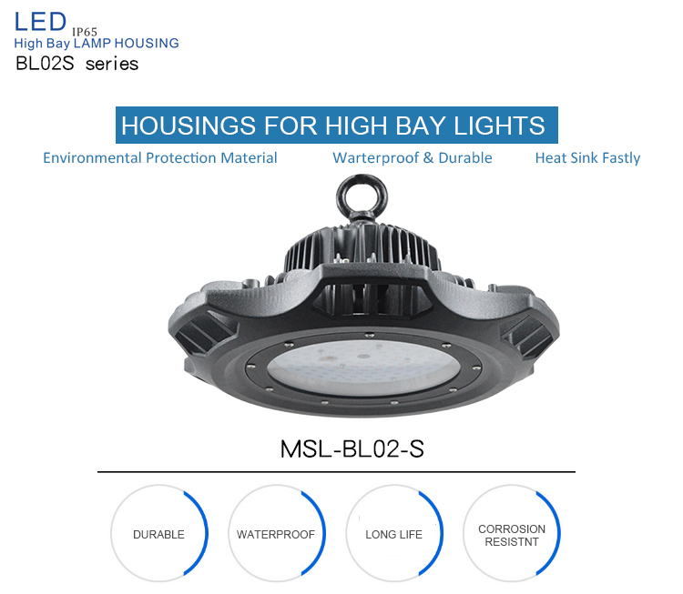 die cast aluminum led high bay lights housing