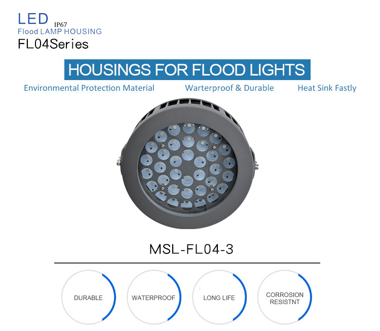 die casting led lights housings