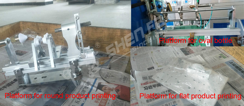 round oval and flat printing platform