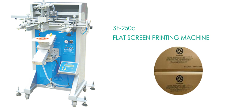 Flat screen printing machine