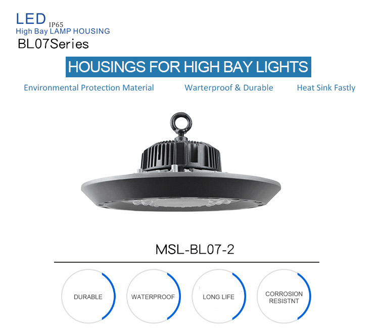 led high bay waterproof lights housing