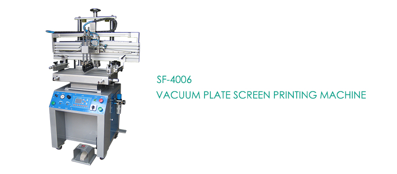 Vacuum plate screen printing machine