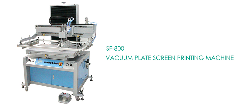 Vacuum plate screen printing machine