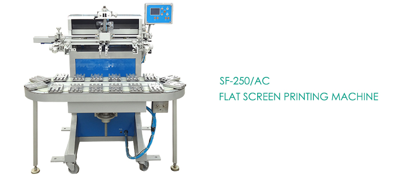 Long pole rolling screen printing machine