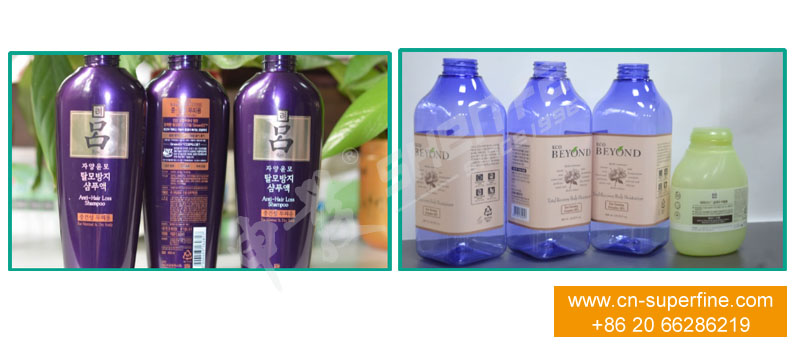 shampoo bottle labeling