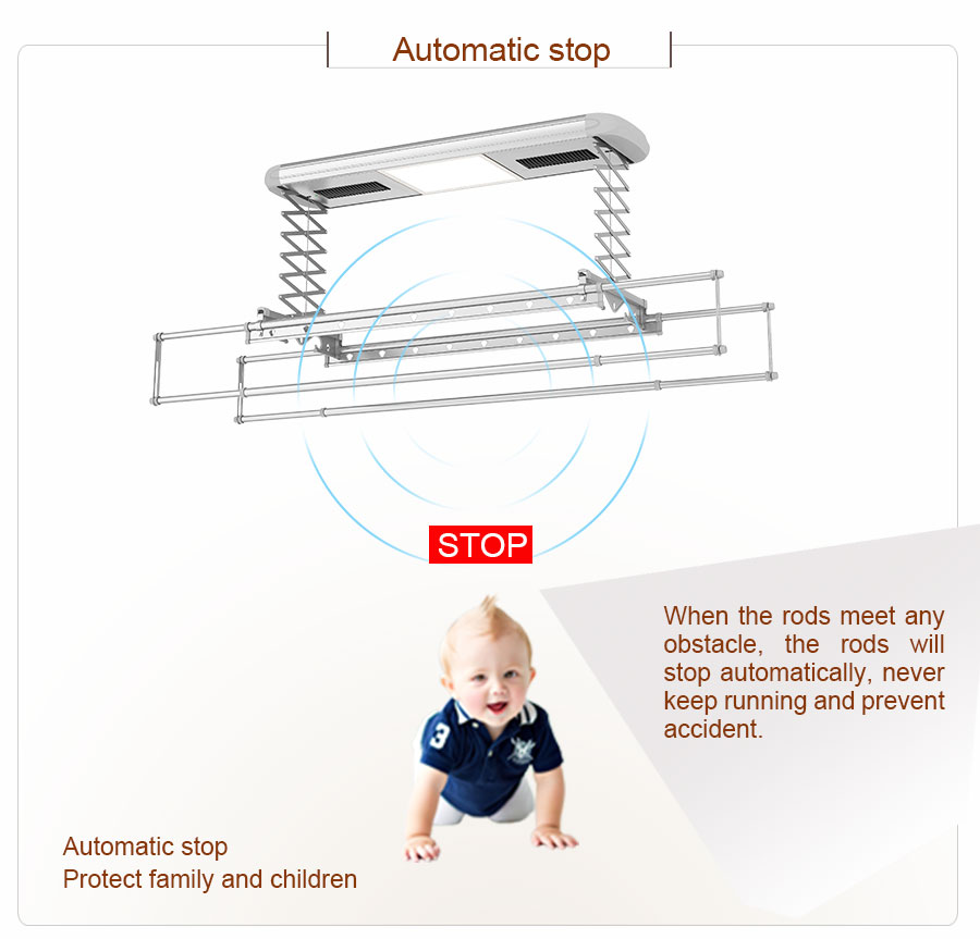 automatic clothes drying rack