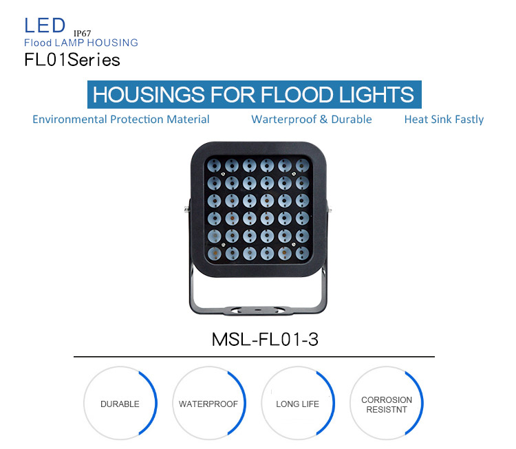aluminum led flood lights housings
