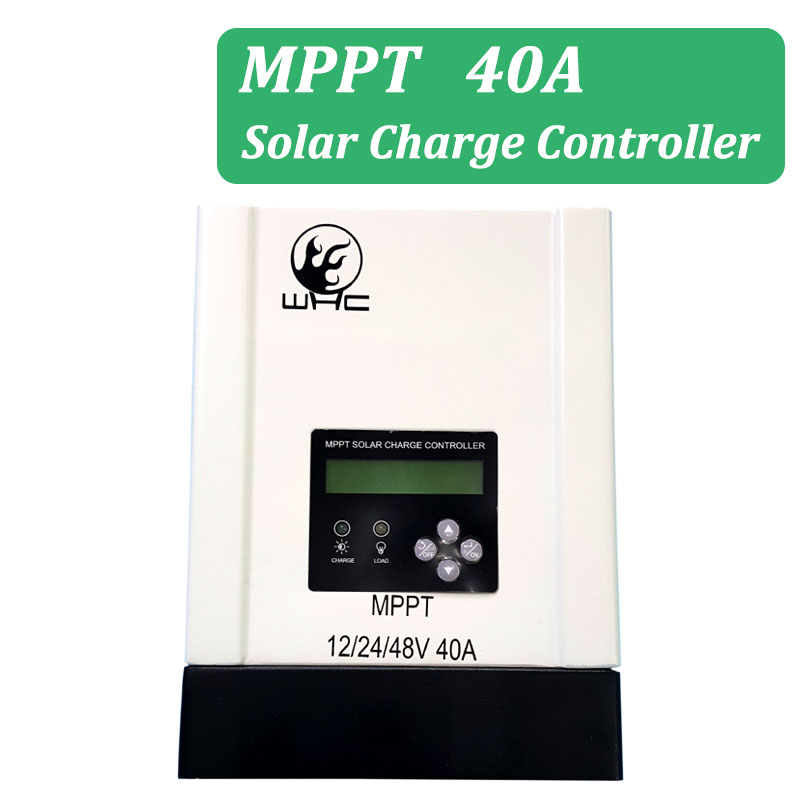 40A 12V 24V 48V MPPT Home Power Solar Charge Controller LCD operate