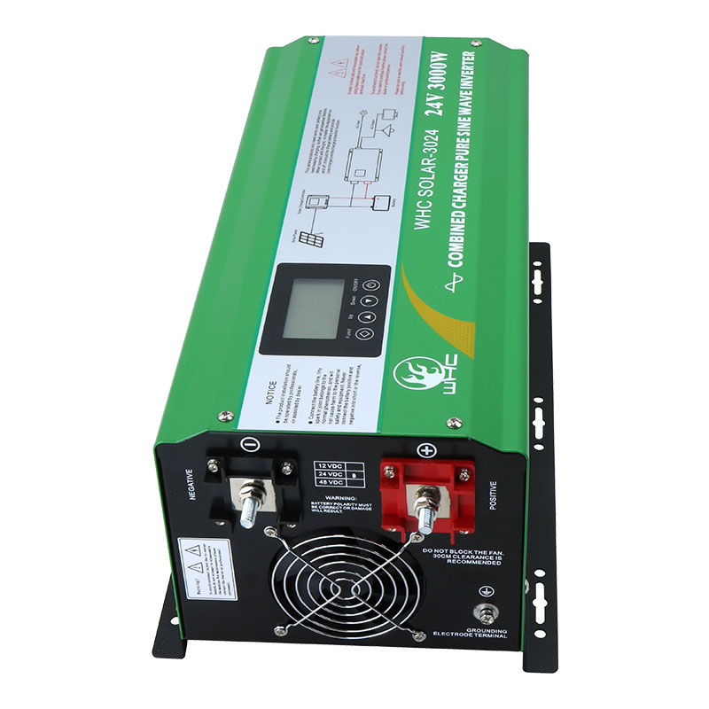 3000W Low Frequency 24V 48V DC To 220V AC Pure Sine Wave Off Grid Solar Power Inverter positive negative