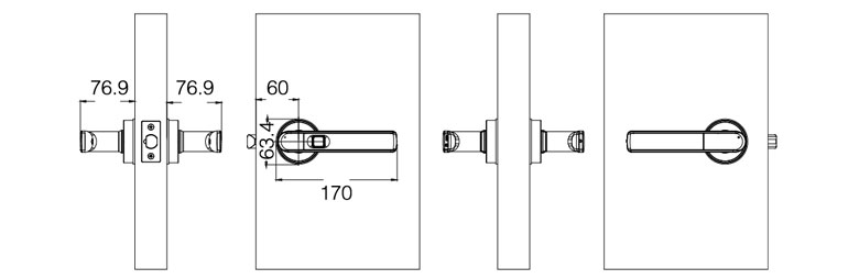 Mini fingerprint lock size