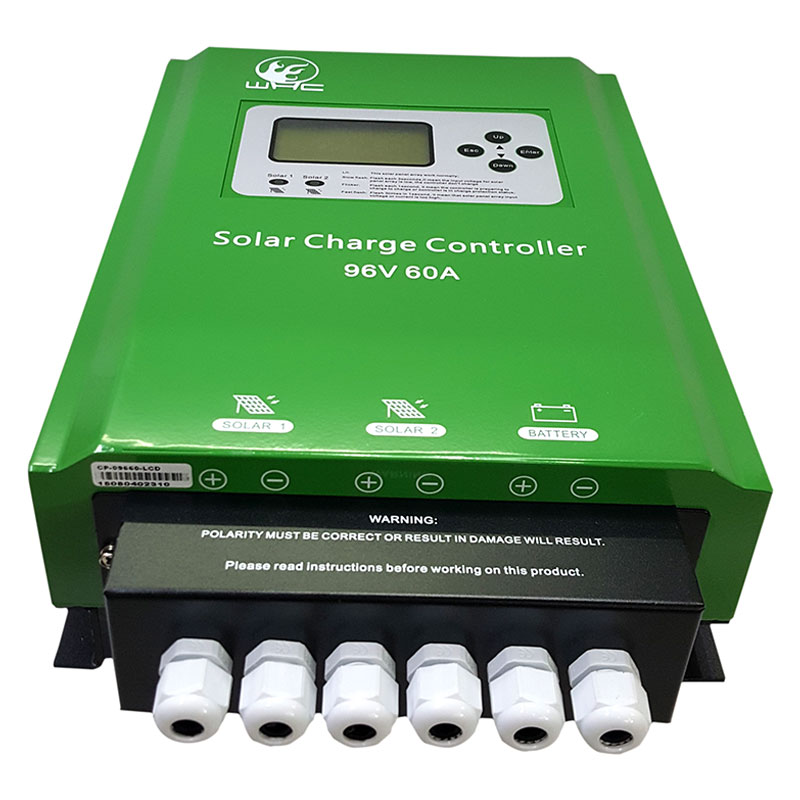 60A 96V PWM Solar Panel Charge Controller Connecting