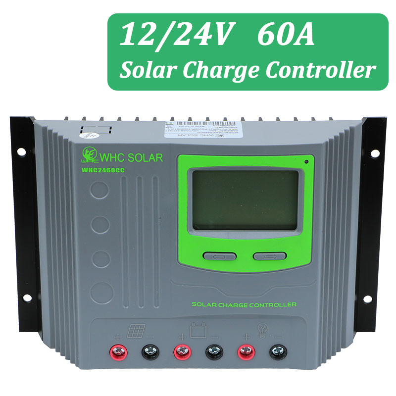 60A 12V 24V PWM Solar Panel Power Charge Controller For Home System