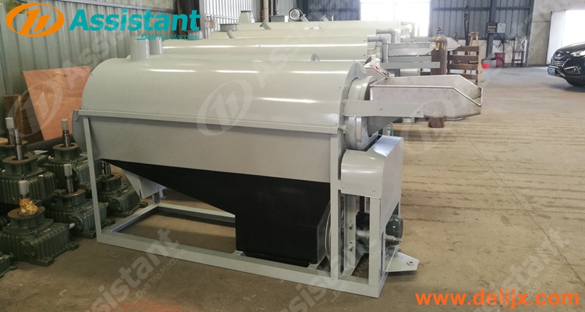Wood Coal Heating Continuous Green Tea Leaves Fixation Processing Machine 6CSTL-CM60