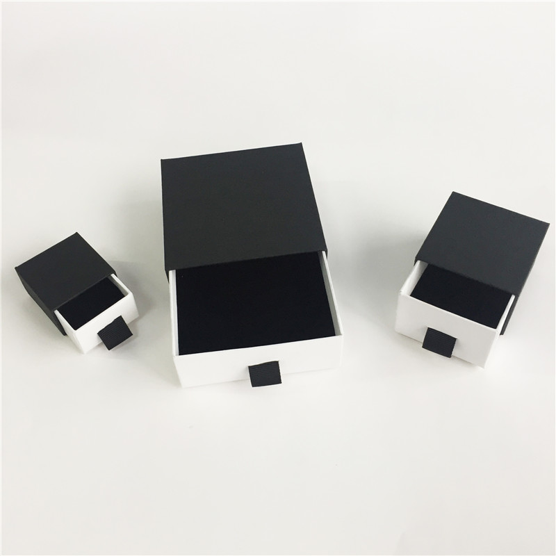 Black slide match box