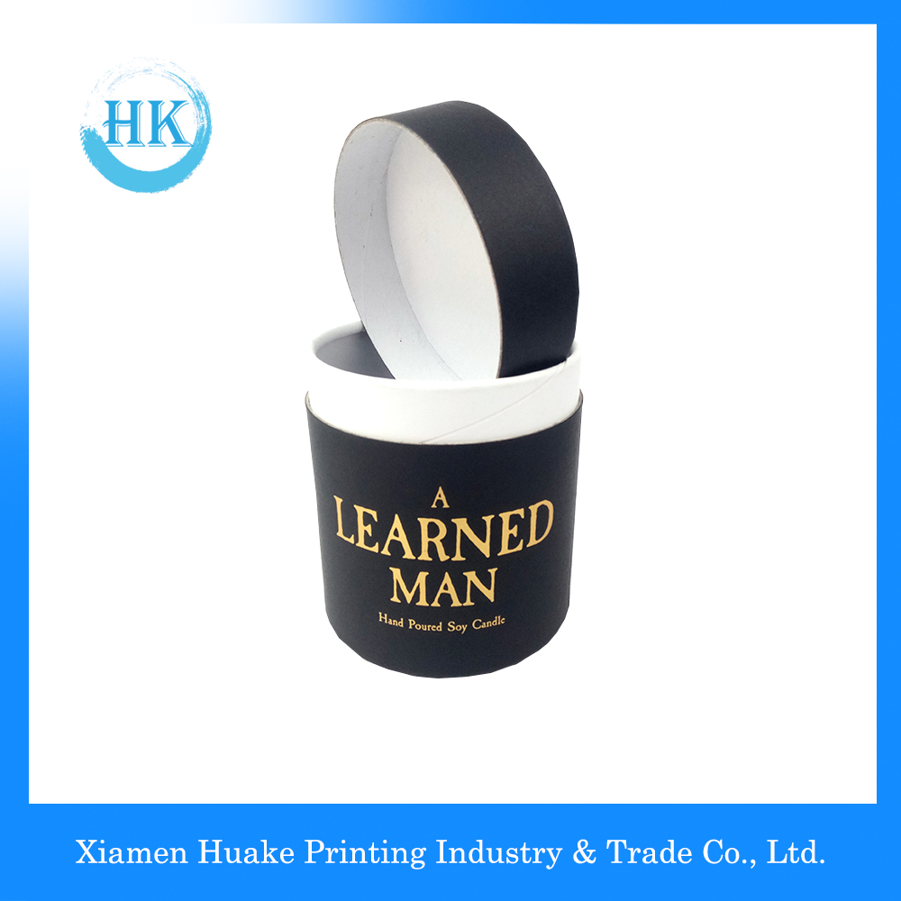 Gold Stamping Round Candle Box Gold Stamping Round Candle Box