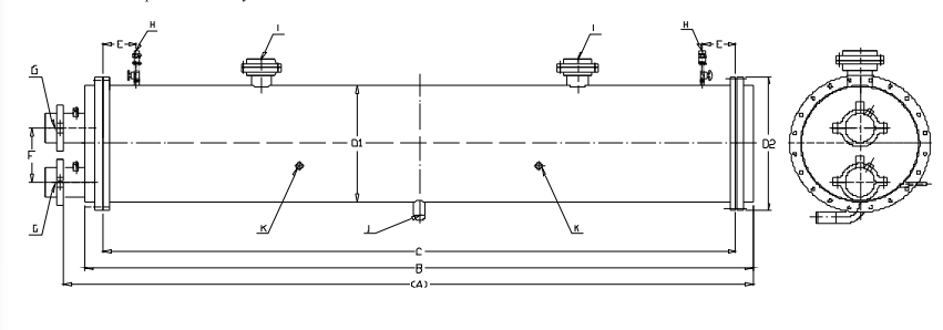 Module Shell and Tube Heat Exchanger Condenser