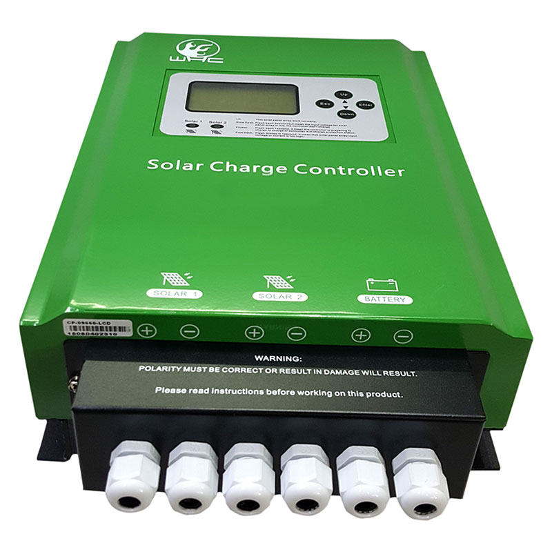 50A 192V PWM Solar Panel Power Energy Charge Controller connecting