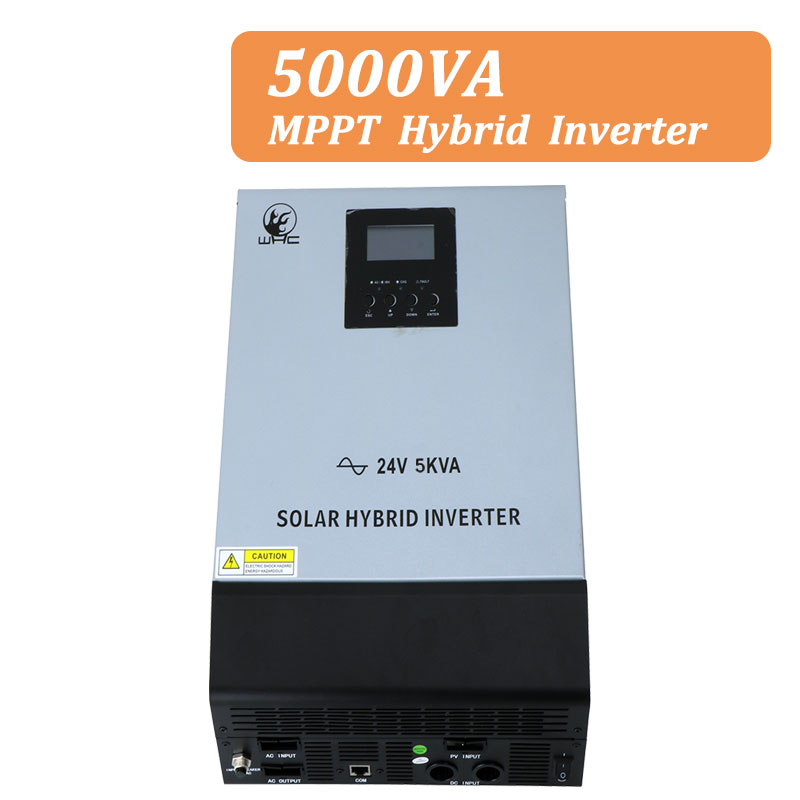 5000VA Pure Sine Wave 48V DC To 220V AC Off Grid Tie Hybrid Solar Power Inverter with dc ac output plug