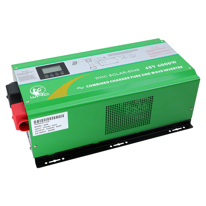 6000W Pure Sine Wave 24V 48V 96V DC To 220V AC Low Frequency Off Grid Solar Power Inverter lcd operation