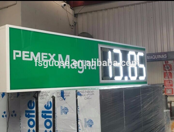 gas station led price sign