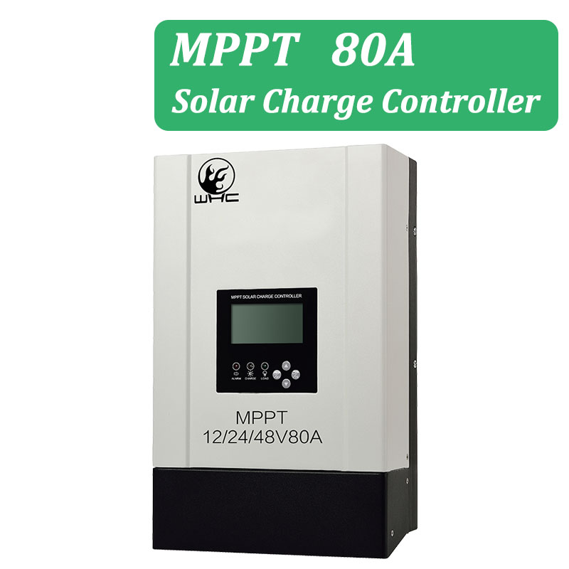80A 12V 24V 48V MPPT Solar Panel Charge Controller LCD desplay