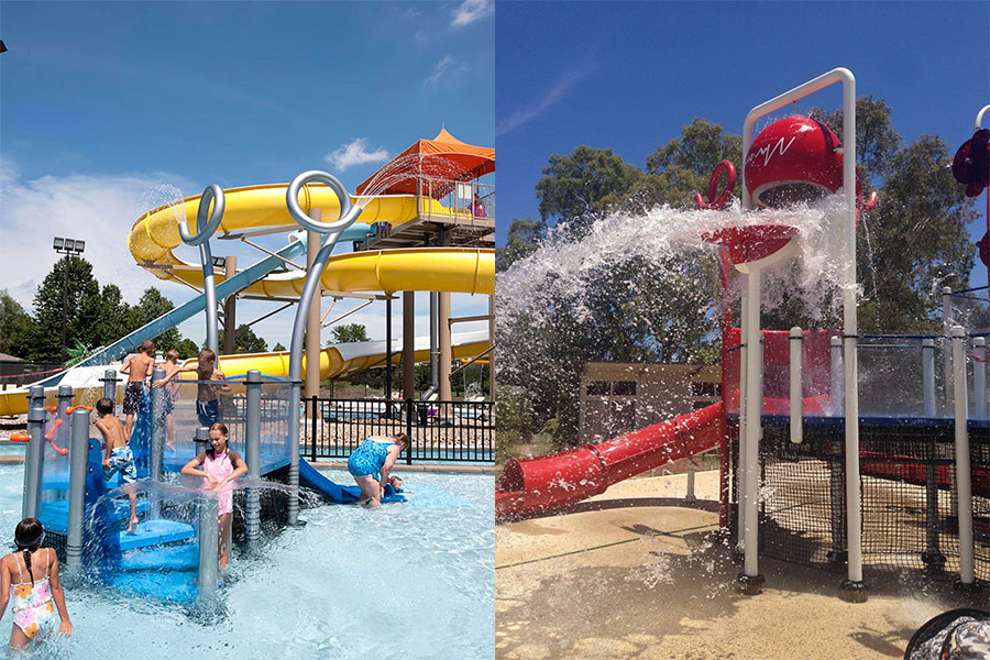 Amusement park water house