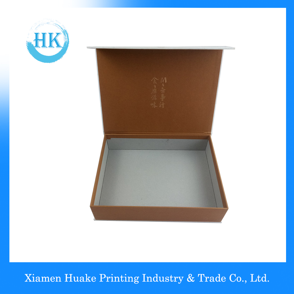 White Kraft Paper Box Hardcover Box With Hot Stamping White Kraft Paper Box Hardcover Box With Hot Stamping