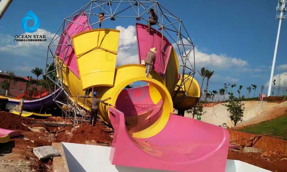 small trumpet water slide supplier