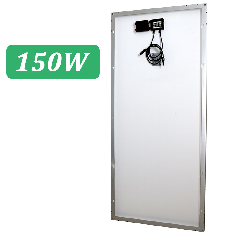 150W solar panels back side 150W solar panels back side