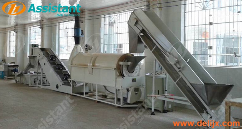 Wood Coal Heating Continuous Green Tea Leaves Fixation Processing Machine 6CSTL-CM60