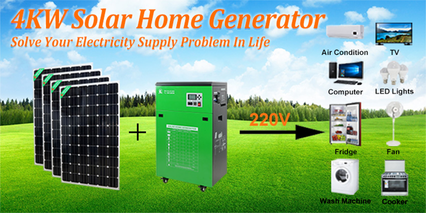 portable solar power generator for home