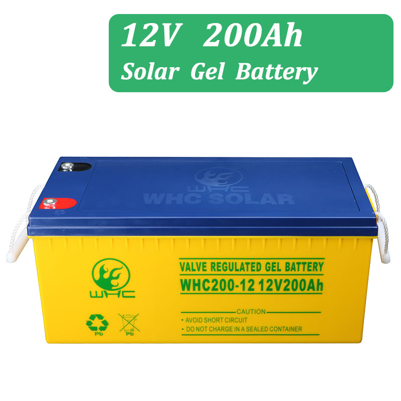 12V 200Ah Rechargeable Lead Acid Gel Deep Cycle Solar Panel Storage Battery print