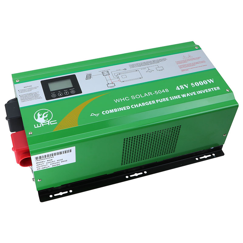 5000W Pure Sine Wave 24V 48V DC To 220V AC Low Frequency Off Grid Solar Power Inverter lcd operation ce certification