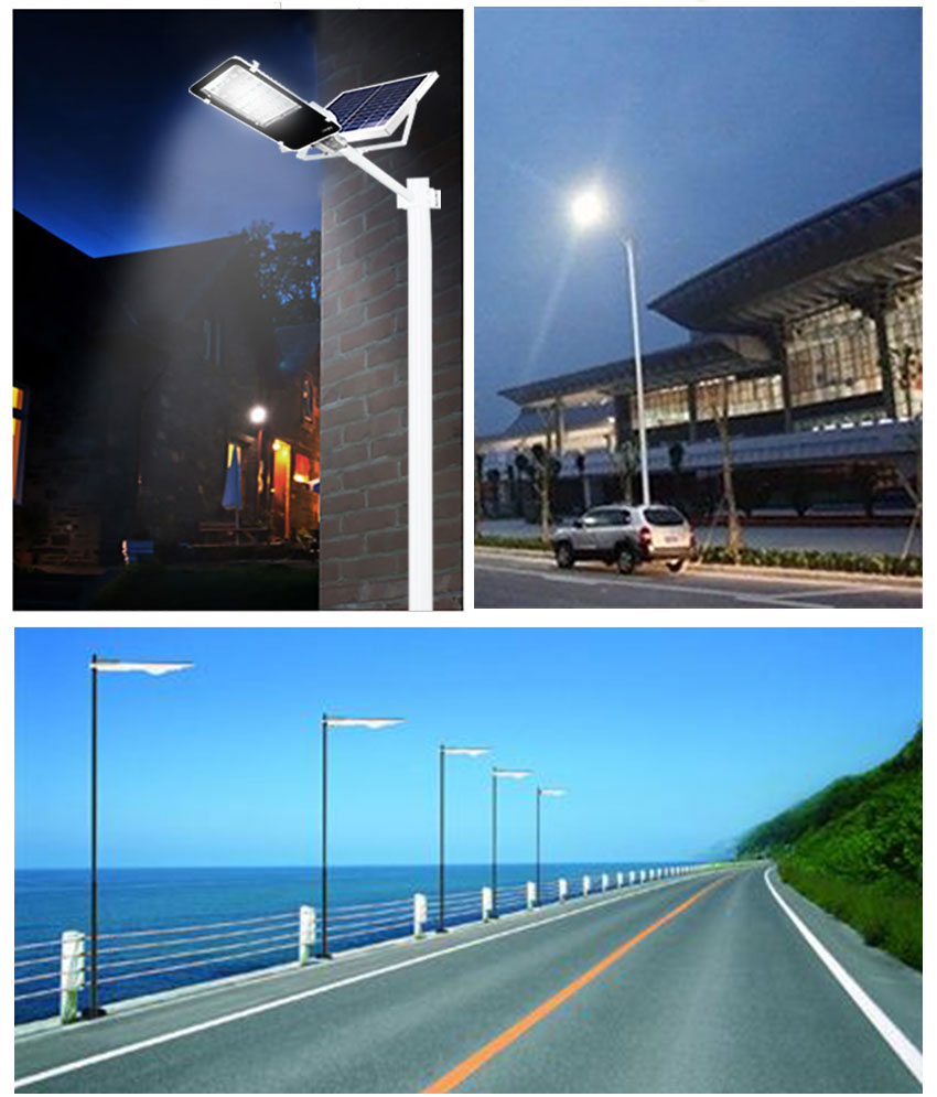50W All In One Outdoor DC Solar Led Street Light function application