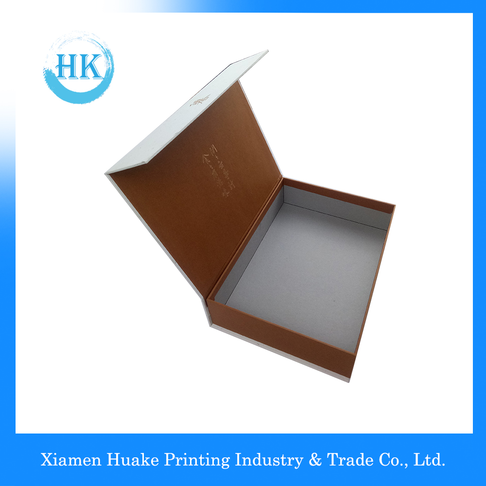 White Kraft Paper Box Hardcover Box With Hot Stamping White Kraft Paper Box Hardcover Box With Hot Stamping