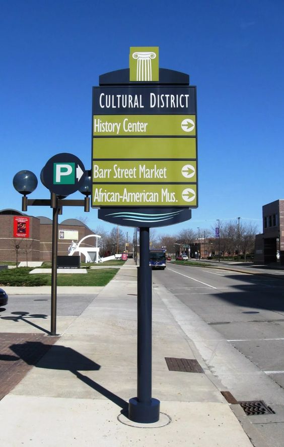 Modern Design Metal Pylon Signage