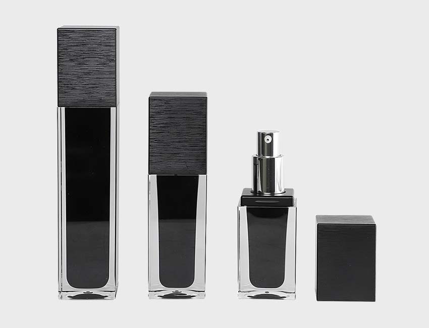 Black Cosmetic Glass Bottles