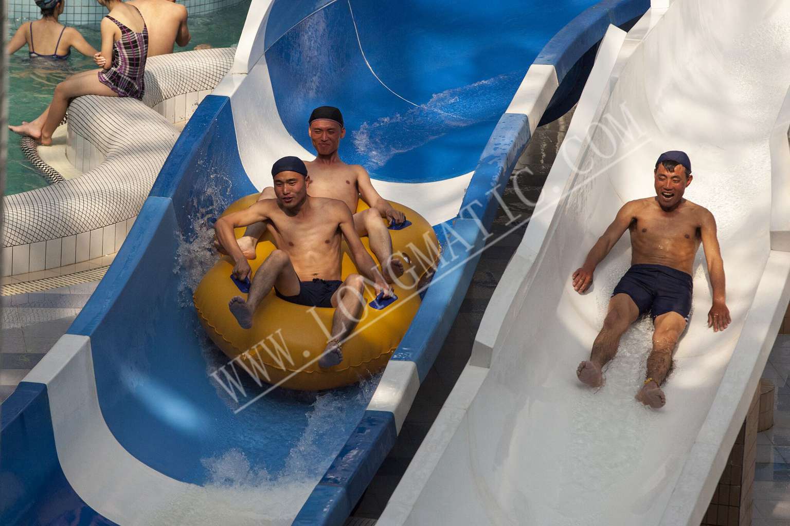 water slide combination for water parks