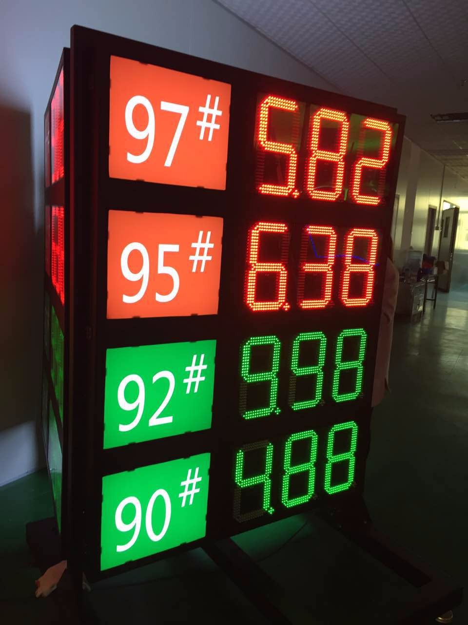 gas station led price sign