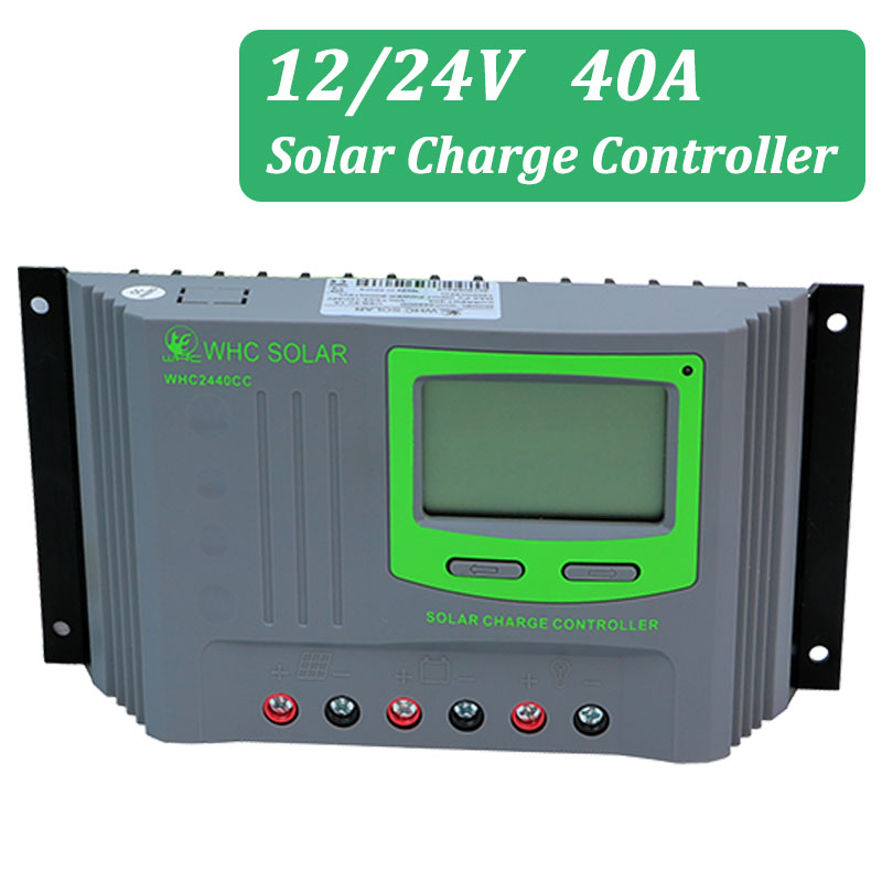 40A 12V 24V Home Power System PWM Solar Charge Controller