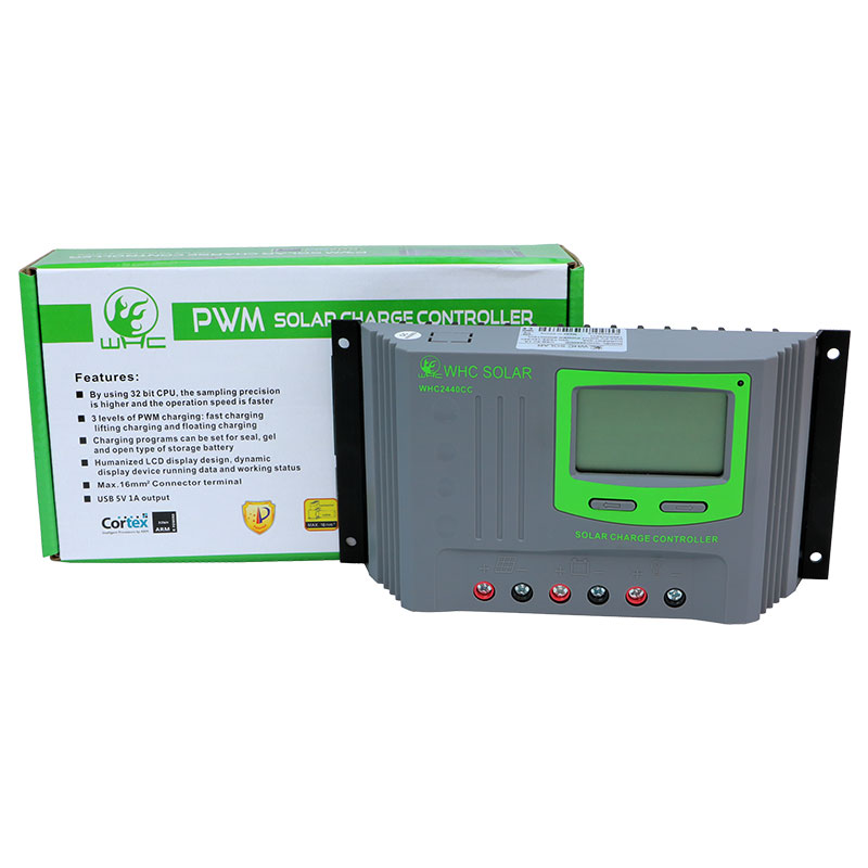 40A 12V 24V Home Power System PWM Solar Charge Controller with package