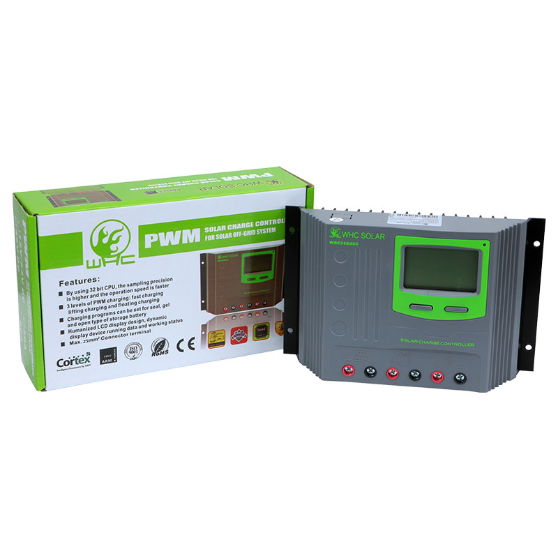 60A 48V PWM Solar Panel Charge Controller and package
