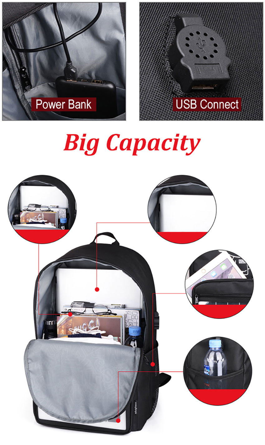Mobile Phone Charging Solar Panel Powered Backpack special image