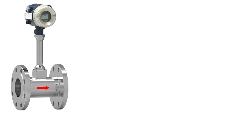 Flange type vortex flowmeter