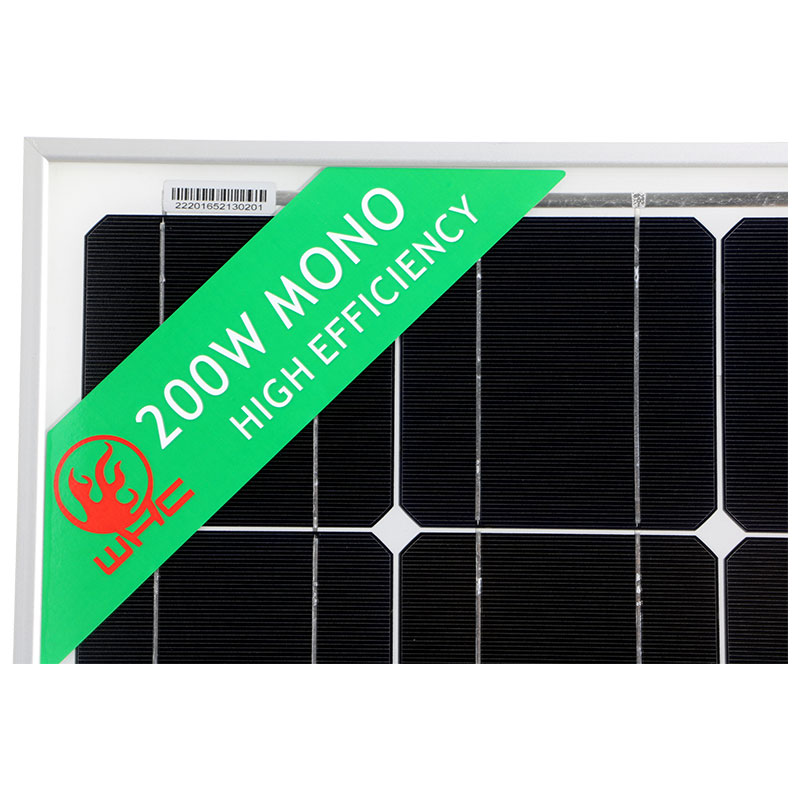 200W Solar panels silk print