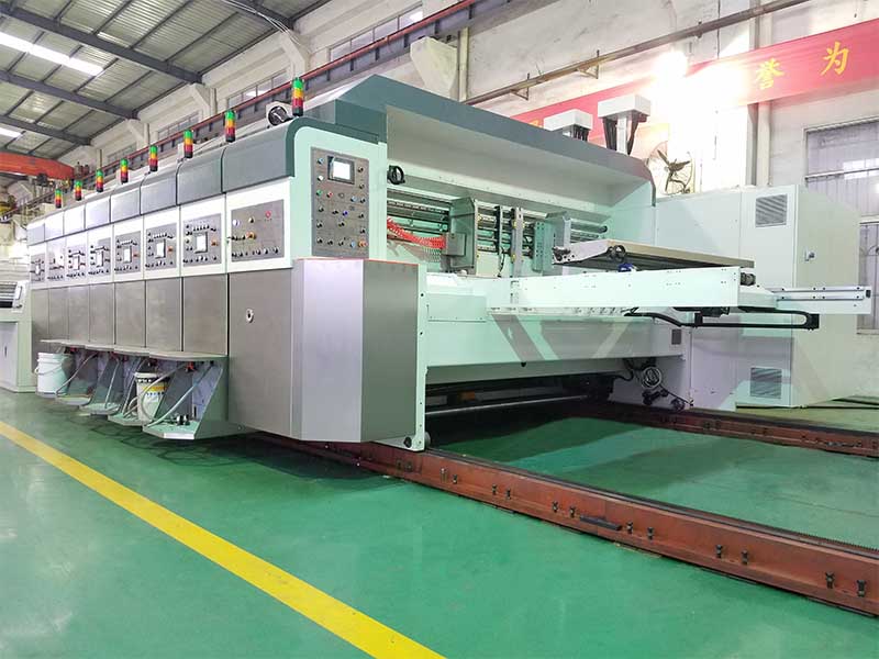 3 colors flexo printer stacker machine