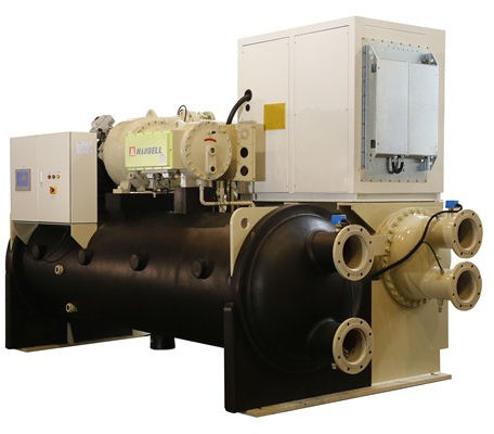 Magnetic oil free bearing centrifugal chiller