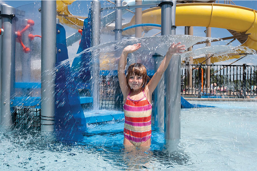 Parent-child water house playground equipment